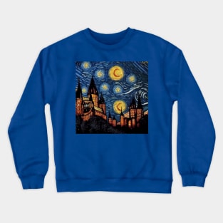 Starry Night Wizarding School Van Gogh Crewneck Sweatshirt